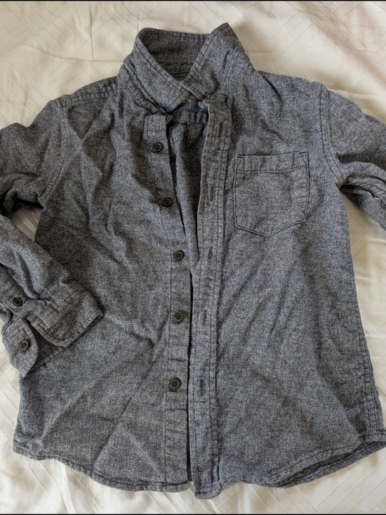 Cat & Jack Other - Cat & Jack Heather Gray Boys' Button-Up Shirt